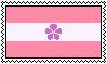 Sapphic flag stamp