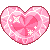Sparkly pink heart gem Sparkly pink heart gem